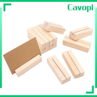 Cavopi 10 piezas soporte De madera De escritorio con Base/clip De tarjeta Para fotos