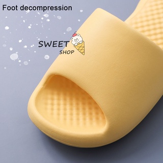 Ultra Suave Zapatillas Macaron Color Antideslizante EVA Flip Flop Para Verano Baño Casa Oficina Sólido 35-45 (7)