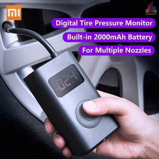 Xiaomi Mijia inflable presión de neumáticos bomba eléctrica Monitor Digital portátil compresor Multi boquilla para fútbol bicicleta coche neumático inflador (1)