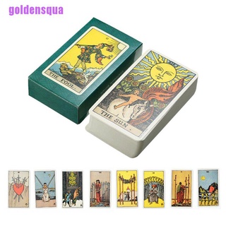 \ [goldensqua] 1 Caja De Cartas De Tarot Mágica Smith Edición Misteriosa Juego De Mesa De 78 (1)