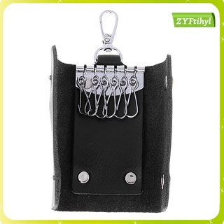 Lady Womens PU Leather Key Fob Key Bag Keychain Cover Key Holder Key Ring Bag
