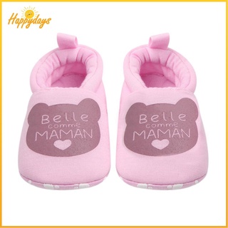 WALKERS zapatos de algodón suave antideslizantes para bebés/niños/niñas/con estampado de letras/primeros pasos