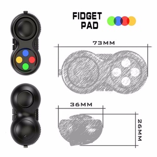 METTER1 Handle Fidget Pad Decompression Toy Hands Anxiety Gamepad Is Used To Relieve Figet Toys Children Adults Toy Gamepad Toy Controller Gamepad Relaxing The Tight Fingers Reduce Anxiety Keychain Fidget Toy The Stress Relieve/Multicolor (2)