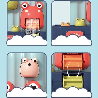 dibujos animados rana rueda de agua ducha bañera piscina agua juego de baño juguetes para bebé