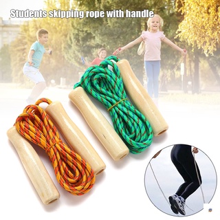 [srf] cuerda de saltar mango de madera cuerda de saltar 2,5 m para estudiantes entrenamiento fitness juego deportivo