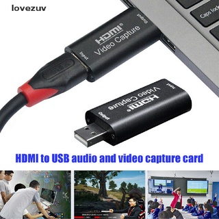 Lovezuv USB Video Capture Card HD To Type-C USB C USB 3.0 1080P with HDMI Loop Output CO