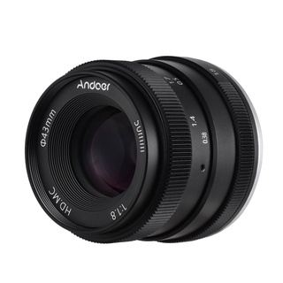 Andoer 50mm F1.8 Digital Camera Lens Large Aperture APS-C Frame Multilayer Film Coating Mirrorless Camera Lens Compatible with Fujifilm Fuji X-A1/ X-A2/ X-A5/ X-A20/ X-E1/ X-E2/ X-H1/ X-M1/ X-T1/ X-T100/ X-Pro1 FX-Mount ILDC Cameras