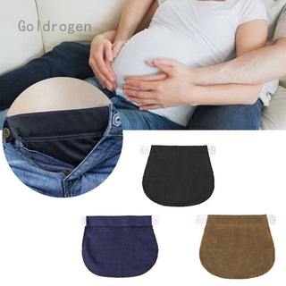 [goldrogen1] 1pza cinturón Elástico ajustable Para embarazadas/maquillaje con botón Azul