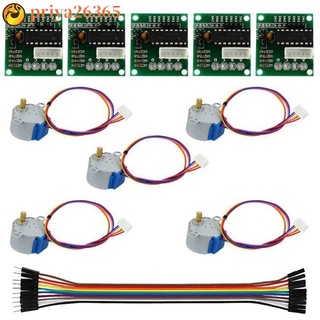 priya26365 5Pcs 5V Stepper Motor with ULN2003 Speed Driver Controller Board Cable Kit