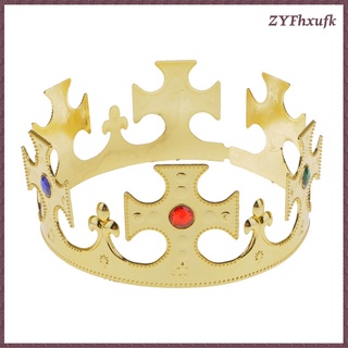 rey o reinas corona de oro para hombre señoras corona real vestido de lujo sombrero