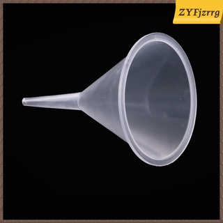 2Piece Small Clear Plastic Lab Chemical Liquid Narrow Neck Filling Funnel (6)