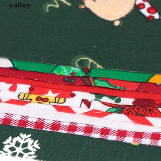 valley 10pcs 25x25cm navidad tela de algodón tela de costura para bricolaje hecho a mano material co