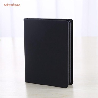 TEKE All Black Paper Blank Inner Page Portable Small Pocket Notebook Sketchbook