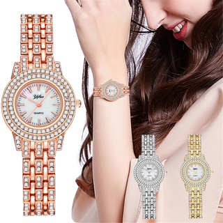 Howxuantop Yfan señoras moda reloj de cuarzo correa de acero inoxidable reloj analógico China marea reloj