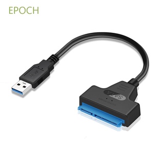 Epoch práctico Cable de unidad de alta velocidad Cable convertidor Cables SATA SSD para unidad de disco duro de 2.5" USB 3.0 a SATA Durable HDD adaptador Easy Drive Line/Multicolor