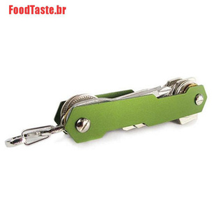 FoodTaste porta llaves multifunción EDC aluminio Smart Wallet Key Organiz (3)