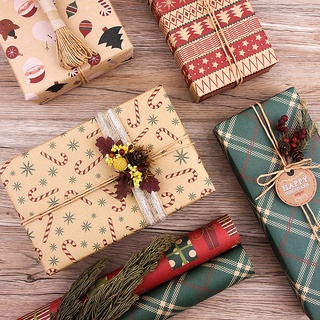 1pc 6 estilos de papel de regalo de navidad tema para todos celebrar ocasión 70×50CM (1)