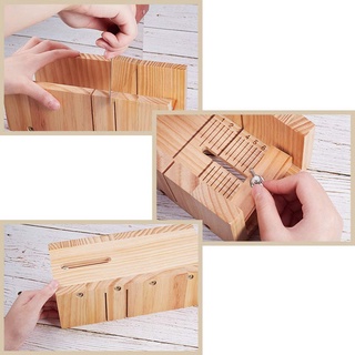 caja cortadora de jabón de madera con línea precisa de corte ajustable panel frontal (7)