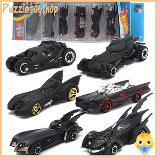 Pz 6 unids/Sset Batmobile aleación modelo de coche de juguete combinación de vehículos de los niños juego de juguetes