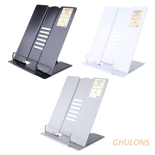 ghulons - soporte de lectura ajustable de metal para libros, soporte para libros