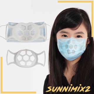 [Sunnimix2] soporte de máscara facial reutilizable lavable soporte de silicona soporte de marco accesorios (3)