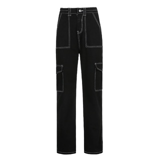 pantalones vaqueros casuales de cintura media para mujer (8)