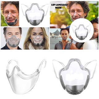 [nuevas llegadas] 2 piezas máscara facial transparente escudo reutilizable con válvula de respiración (8)