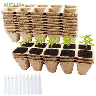 KUZA1RA 10Pcs vivero bandeja de propagación maceta maceta bandeja de semillas de jardín inicio de semillas planta Bonsai germinación suculenta semilla caja de cultivo (1)