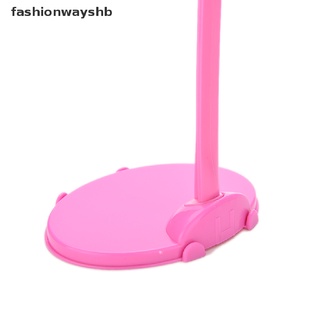 [fashionwayshb] 1 x perchas de plástico rosa soporte para barbie muñeca vestido ropa accesorios conjunto [caliente]