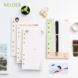 KELDER Students Loose Leaf Paper Refill School Supplies Binder Inside Page Notebook Paper Monthly 45 Sheets Weekly To do List Daily Planner Kawaii Notebook Refill