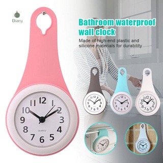 reloj de pared cocina baño impermeable reloj silencio ducha con ventosa