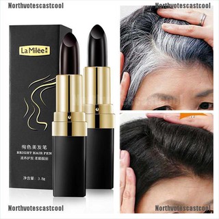 Northvotescastcool tinte temporal para el cabello/cubre raíz instantánea/gris/moda/crema Stic Nv
