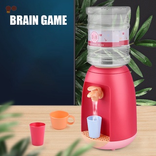 pry mini dispensador de agua con 3 tazas para niños niño lindo jugo de agua beber fuente simulación pretender juego de rol juguete