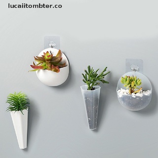 (nuevo) creativo jarrón acrílico montado en la pared para colgar en la pared planta maceta titular lucaiitombter.co