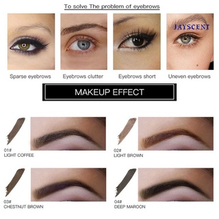 (jay) brocha de pluma impermeable de larga duración potenciador de cejas gel crema maquillaje de ojos (8)