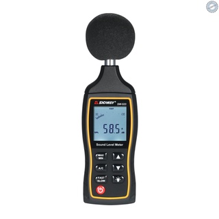 sndway medidor digital de ruido lcd de alta precisión medidor de nivel de sonido 30-130db instrumento de medición de volumen de ruido probador de monitoreo de decibelios con a y c ponderación de frecuencia para pruebas de nivel de sonido