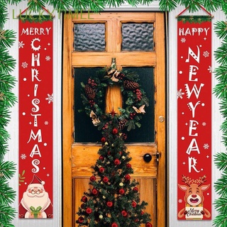 LUCKYTIMEE New Year Christmas Natal Decor Christmas Ornaments Door Banner Gift Outdoor Home Xmas Hanging