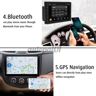 Imars 7 pulgadas 2 Din coche reproductor MP5 para Android 8.0 2.5D pantalla estéreo Radio GPS WIFI bluetooth FM con cámara trasera