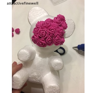 [attractivefinewell] 1 pieza de espuma de oso de rosa diy artificial rosa oso de plástico oso rosas (8)