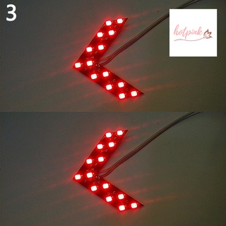 hk 2 piezas accesorios de coche 14smd leds retrovisor espejo indicador luces de señal de giro (6)