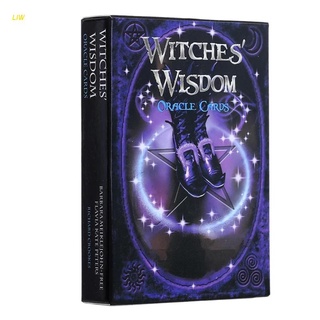 Liw Witches' Wisdom Oracle Cards versión en inglés 48 cartas baraja Tarot juego de mesa adivinación destino