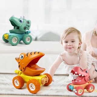 Whispers-kid dinosaurio coche juguete, prensa deslizante con ruedas antideslizantes simulación modelado accesorio