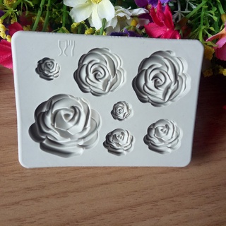 [Jiarenitu] Molde De Silicón 3D Para Fondant/Flores/Rosas/Decoración De Pasteles/Sugarcraft