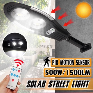 Fantasy 500W Solar al aire libre de la calle Sensor de luz PIR movimiento COB lámpara de Control remoto