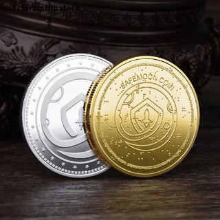 [friendshipstore] moneda de moneda safemoon digital moneda oro o plata chapado crypto moneda regalo monedas co