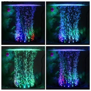 [sihaimern] acuario submarino luz led piedra burbuja de aire colorido para tanque de peces lámpara redonda.