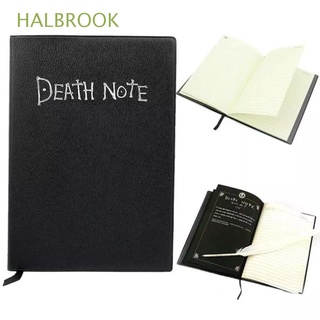 halbrook for gift death note notebook de la escuela pluma pluma de la muerte bloc de notas coleccionable anime cuero de dibujos animados juego de rol diario/multicolor