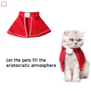 qbj mascota gato perro chal capa lindo felpa regalo de navidad ropa de invierno disfraces suministro