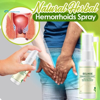 stock 30ml hemorroides spray eficaz anti-itch hierba ingrediente agente aliviar el dolor anal hemorroides spray para adultos