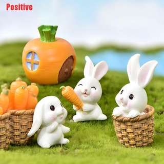[positivo] sunmmer conejo regalo figuritas hadas jardín miniaturas resina artesanía paisaje